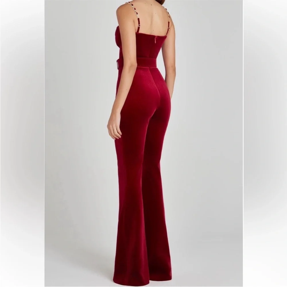 Nadine Merabi Velvet Harley Jumpsuit - Picture 2 of 9